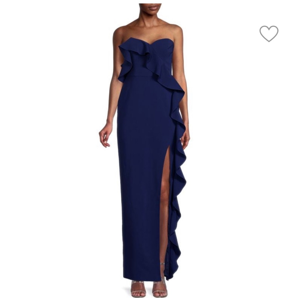 AIDAN MATTOX
Ruffled Column Gown
